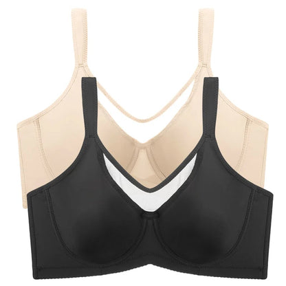 🏆 Last Day Special Price £10.99 ! 💐Women's Elegant Sheer Full Coverage Plus Size Bra