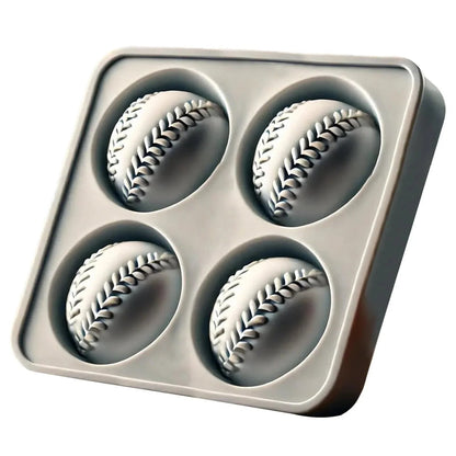 Baseball Ice Mold – Slow‐Melting Silicone Sphere Tray for Whiskey, Cocktails & More ⚾🧊
