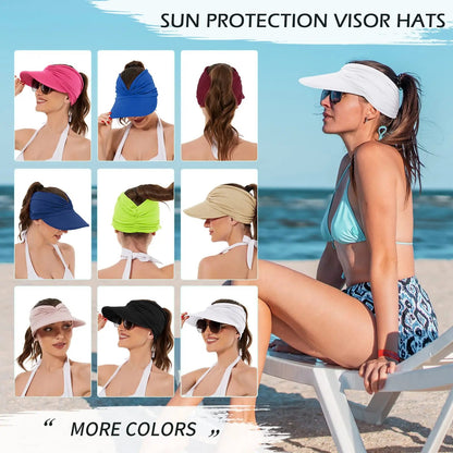 Women's UPF 50+ UV Protection Sun Visor Hat