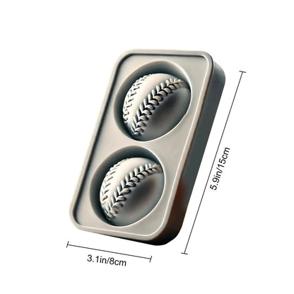 Baseball Ice Mold – Slow‐Melting Silicone Sphere Tray for Whiskey, Cocktails & More ⚾🧊