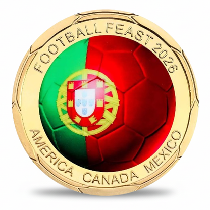 🏆 Flash Sale: 60% OFF ⚽Football Feast 2026 Coin – World Cup Collectible